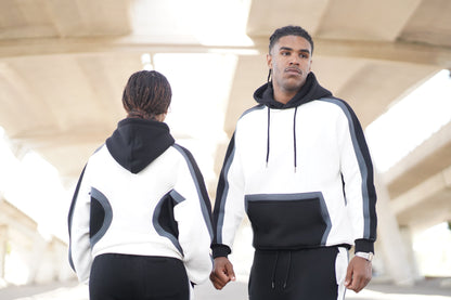 CONJUNTO COLOR BLOCK HOODIE & JOGGER VERON MUJER