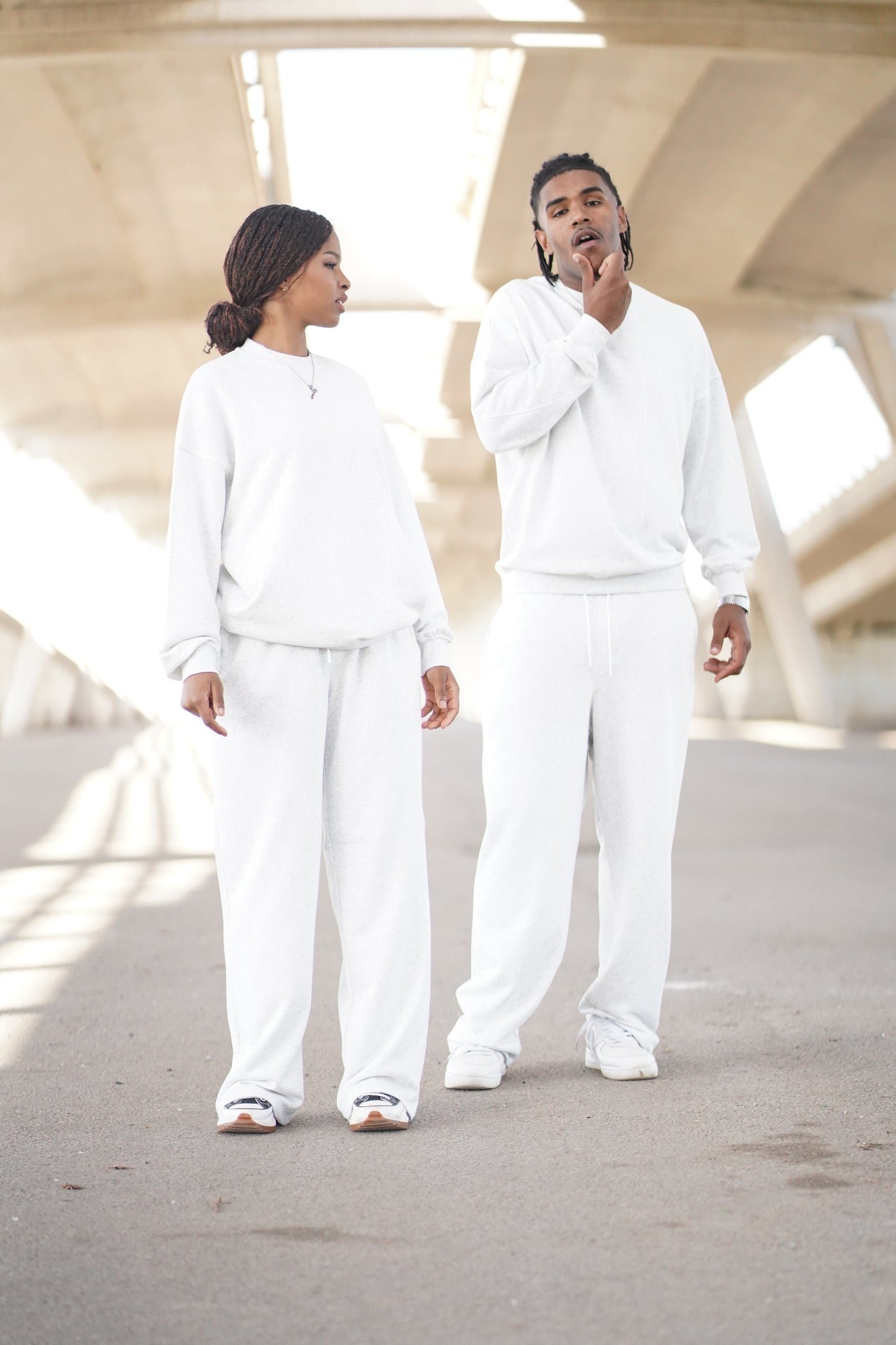 CONJUNTO GREY LONGSLEEVE & JOGGER VERON MUJER