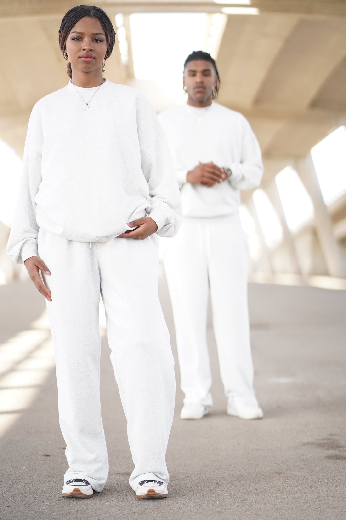 CONJUNTO GREY LONGSLEEVE & JOGGER VERON MUJER