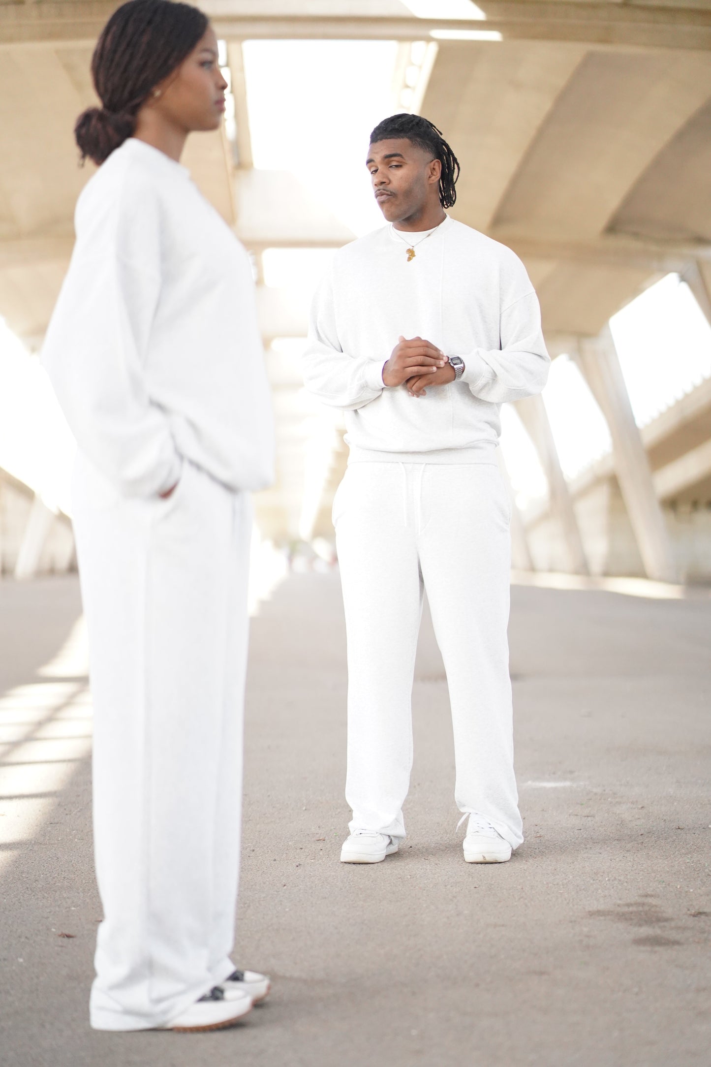 CONJUNTO GREY LONGSLEEVE & JOGGER VERON MUJER