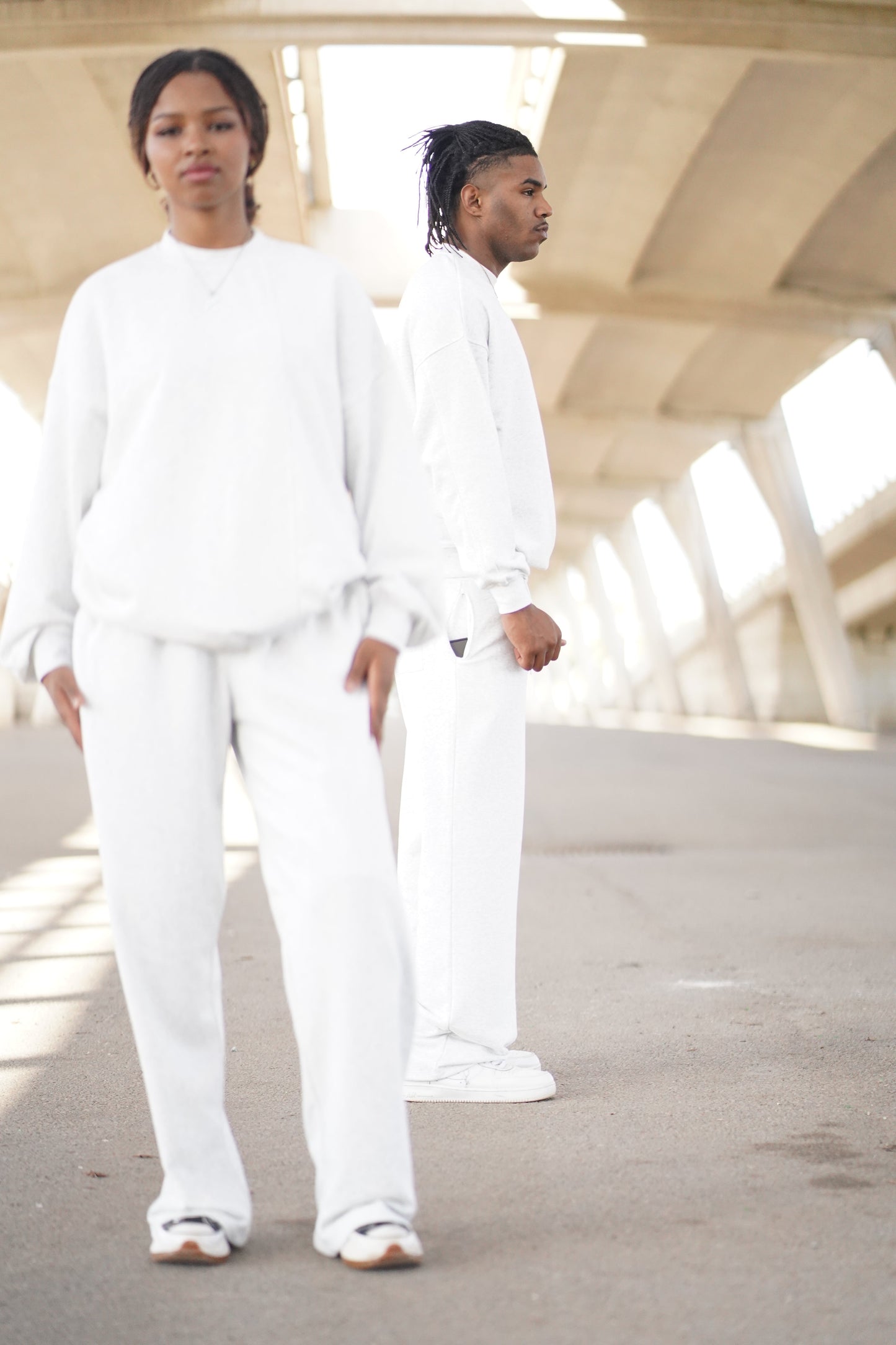 CONJUNTO GREY LONGSLEEVE & JOGGER VERON MUJER