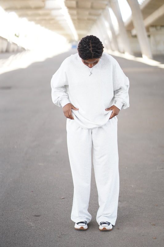 CONJUNTO GREY LONGSLEEVE & JOGGER VERON MUJER