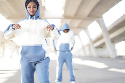 CONJUNTO COLOR BLOCK HOODIE & JOGGER VERON MUJER